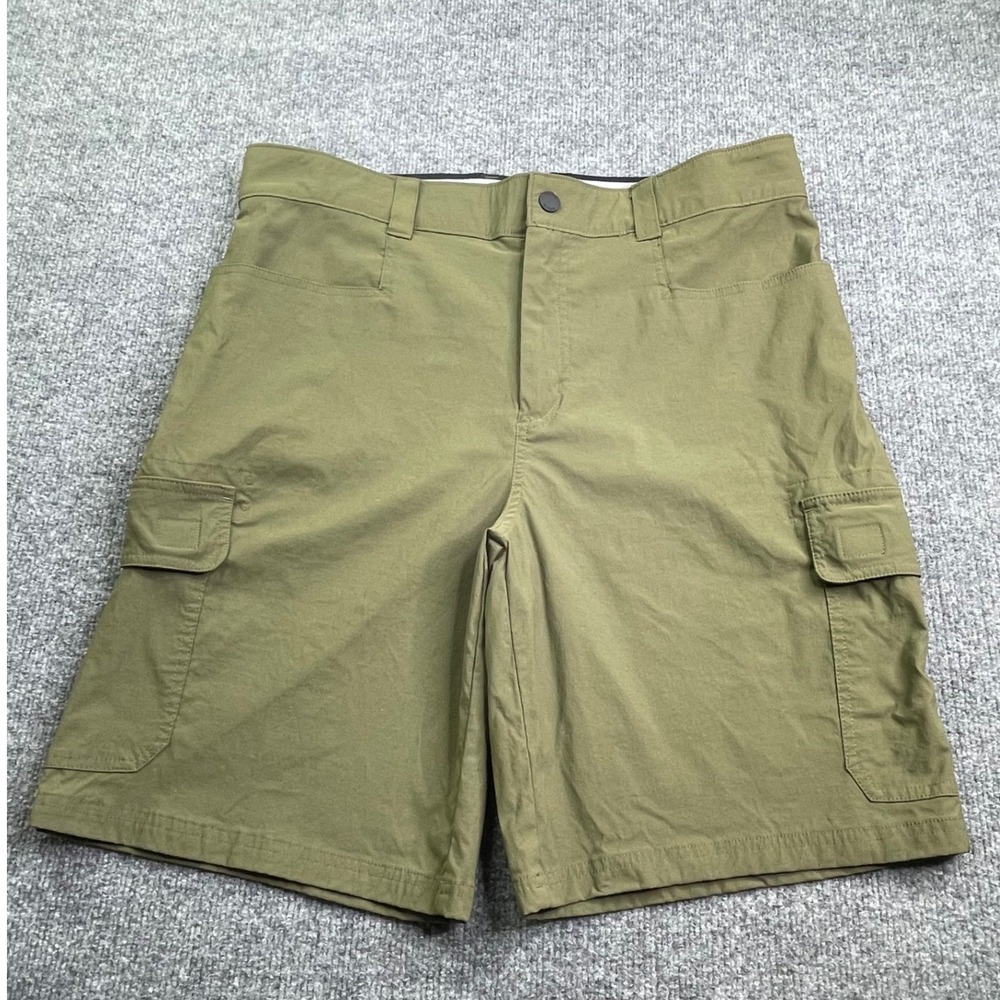 Orvis Cargo Shorts Mens 36 Green Stretch Nylon Outdoor‎ Hiking Utility